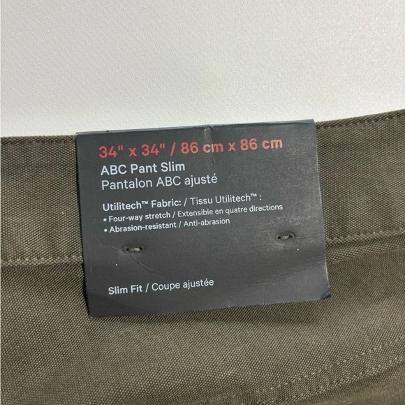 lululemon athletica Slim ABC Pant in Olive Green - Picture 2 of 4